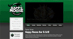 Desktop Screenshot of happymoosebarandgrill.com